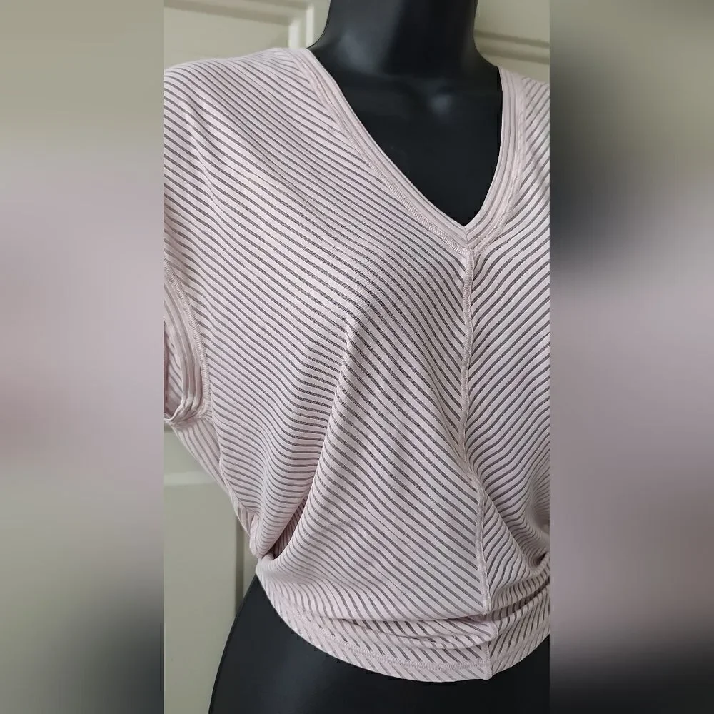 Lululemon Women's Sheer Striped Top Size 4